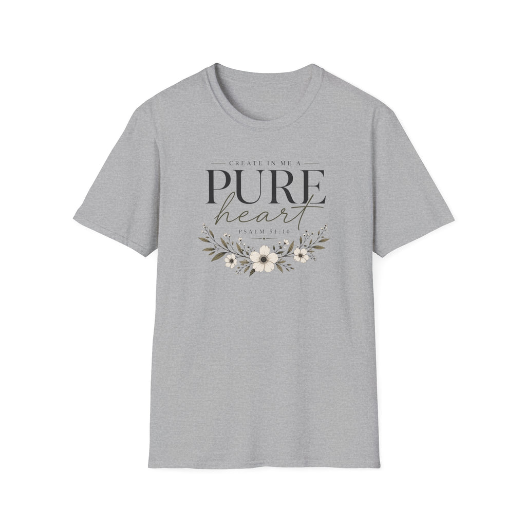 Pure Heart Psalm 51:10 T-Shirt