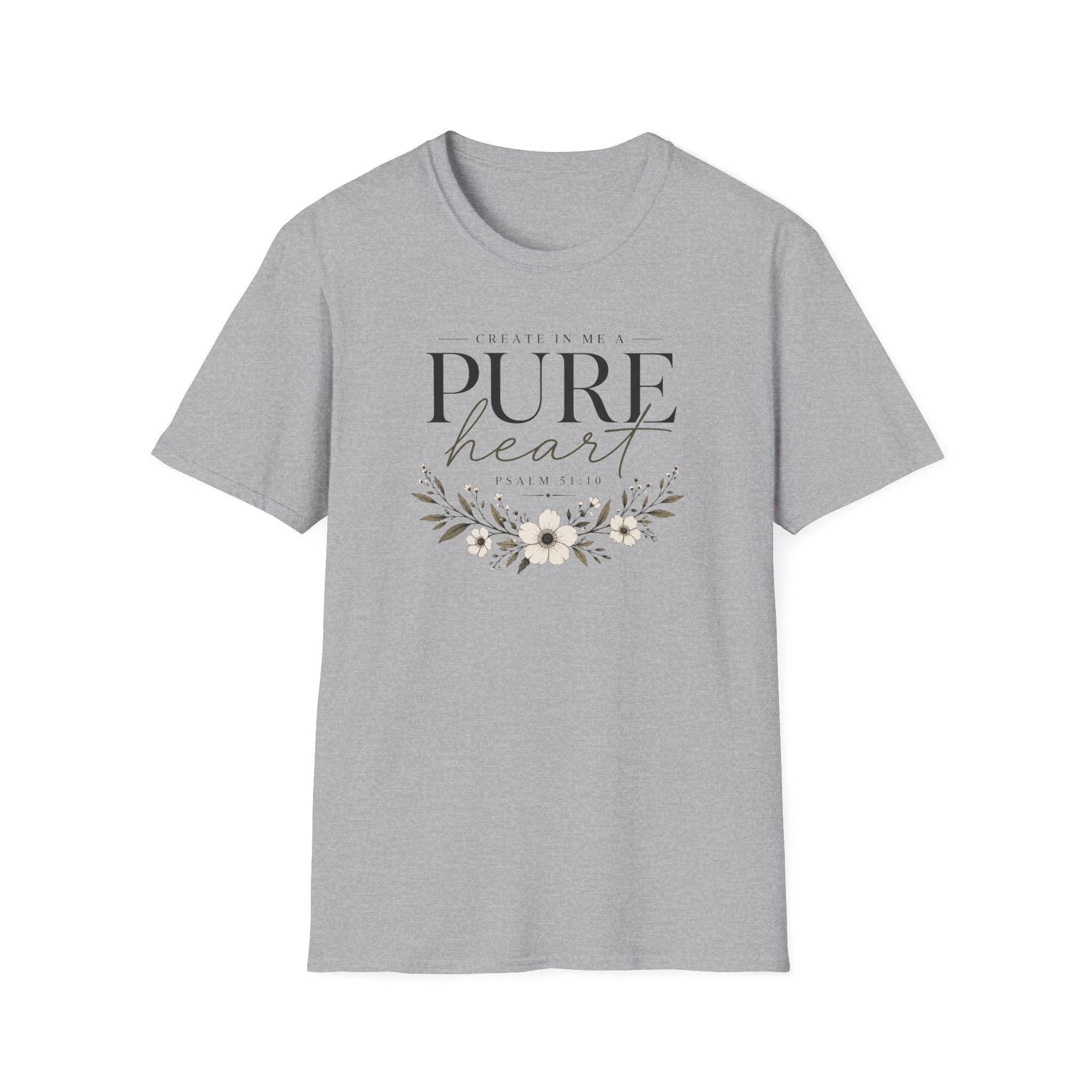 Pure Heart Psalm 51:10 T-Shirt