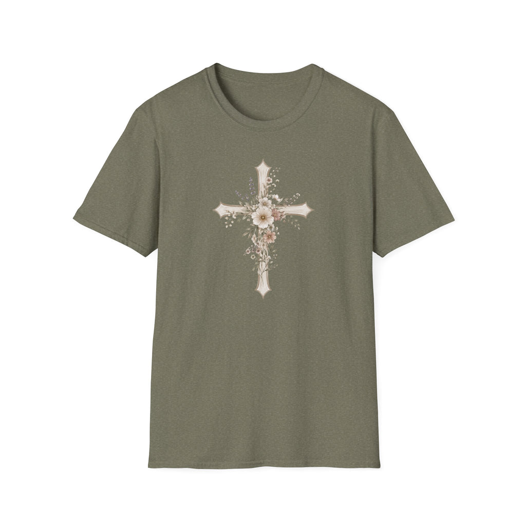 Floral Cross T‑Shirt