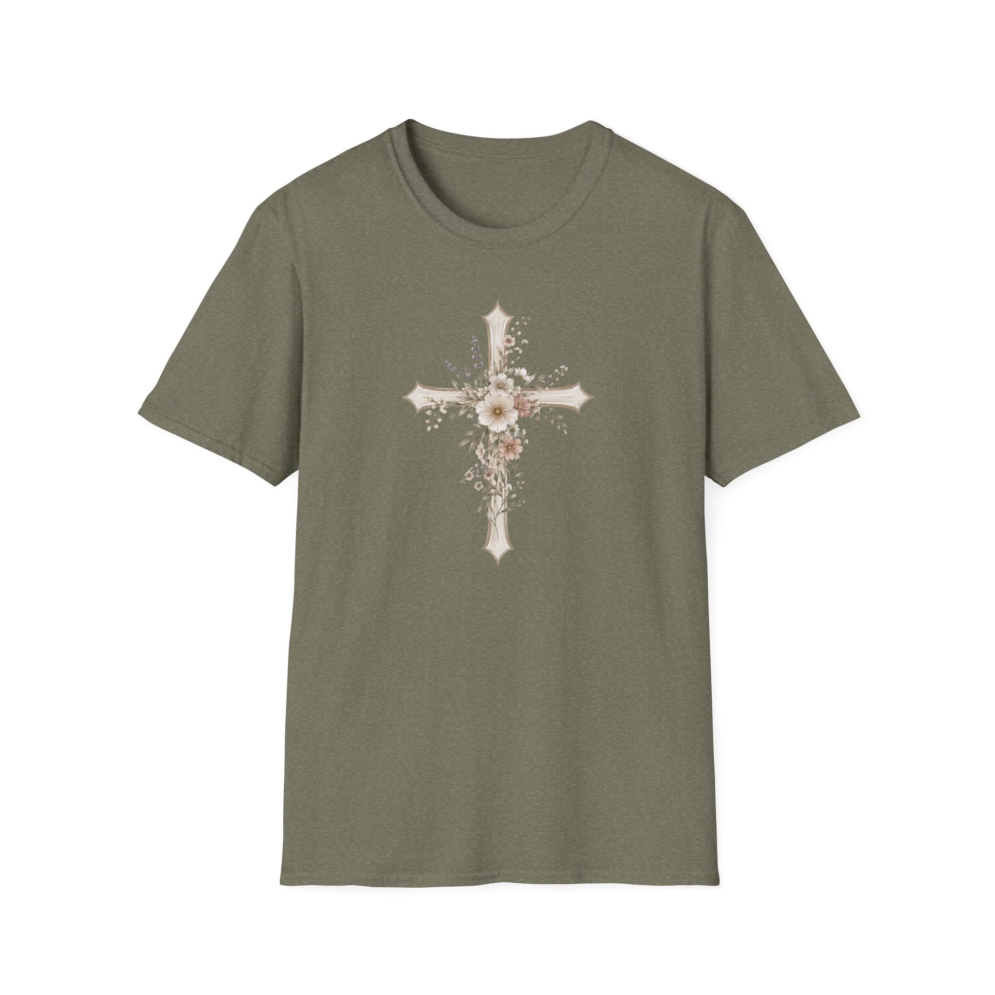 Floral Cross T‑Shirt