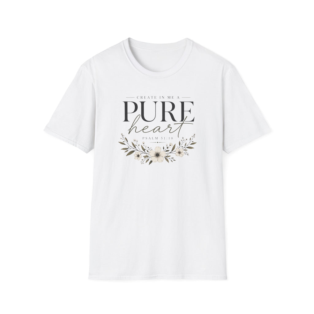 Pure Heart Psalm 51:10 T-Shirt