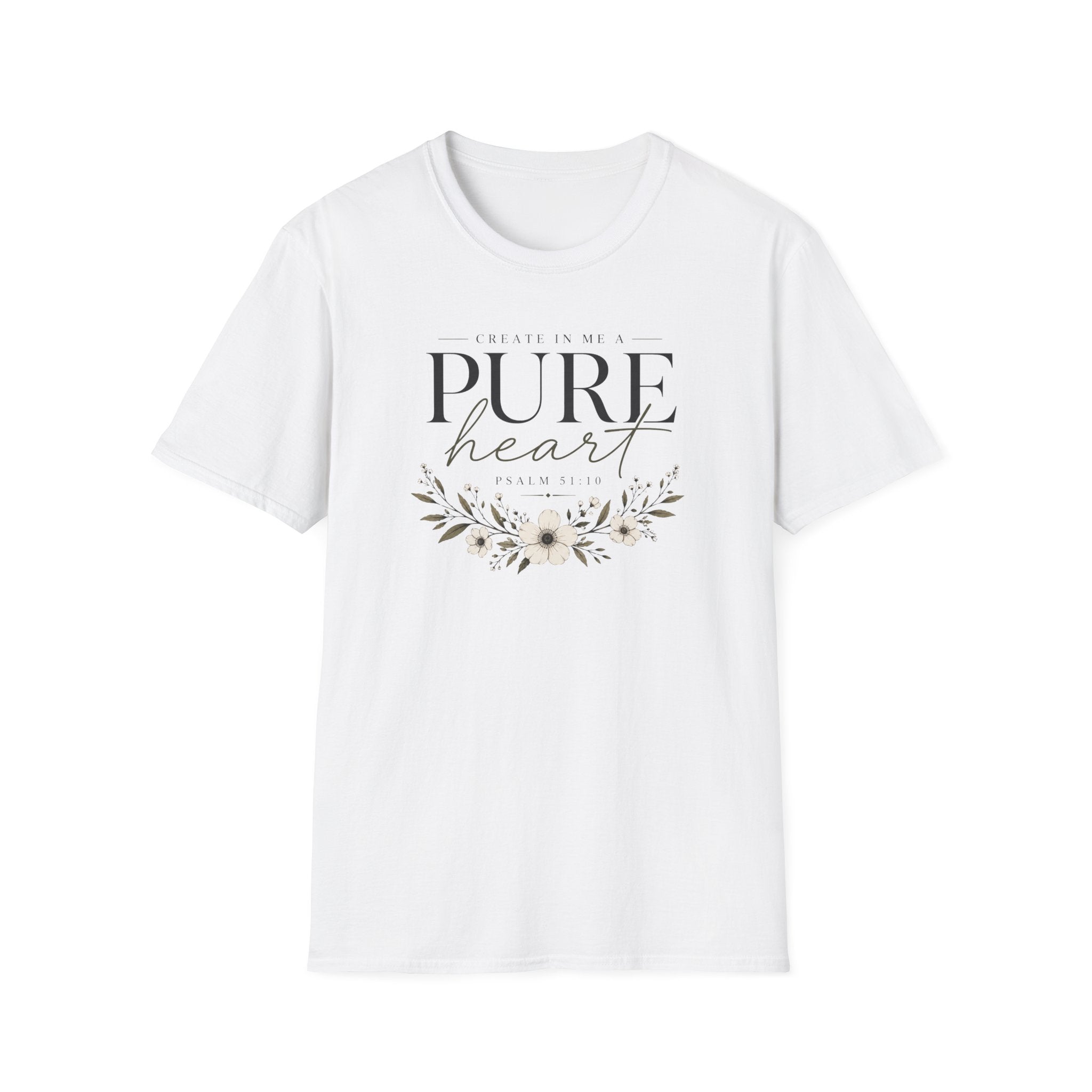Pure Heart Psalm 51:10 T-Shirt
