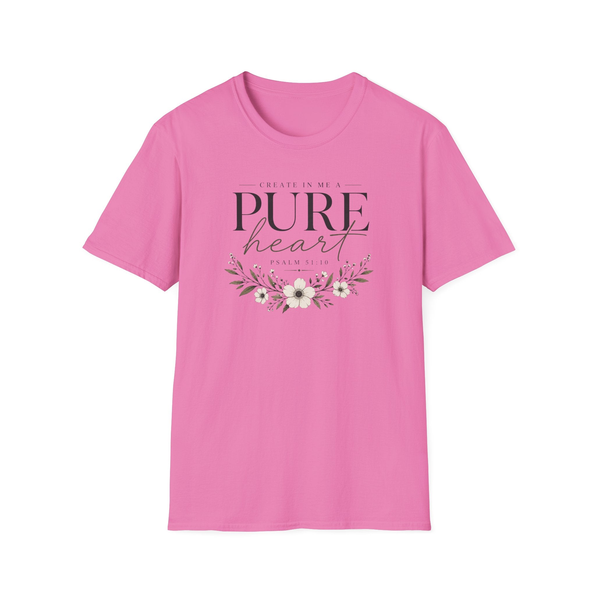 Pure Heart Psalm 51:10 T-Shirt