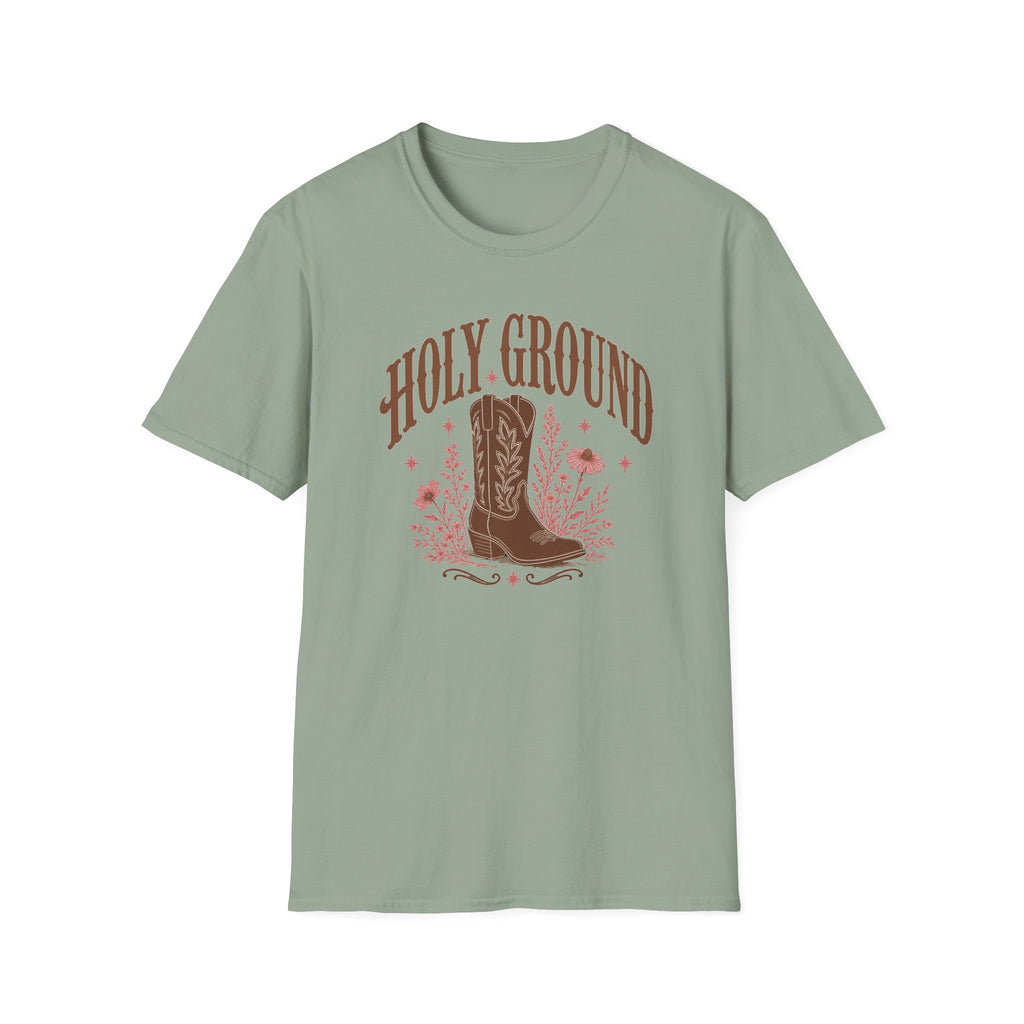 Holy Ground Cowboy Boot T‑Shirt