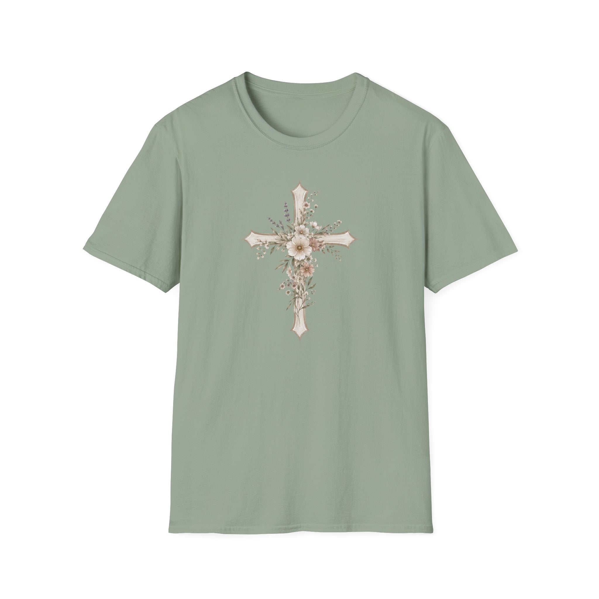 Floral Cross T‑Shirt